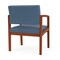 Lesro Lenox Wood Wide Guest Chair Wood Frame, Cherry, MD Titan Upholstery LW1201 - alternate 3